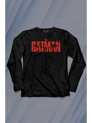 Kendim Seçtim Batman Robin Joker Gothem Logo Marvel Dc Film Movie Uzun Kollu Tişört Baskılı Çocuk T-Shirt