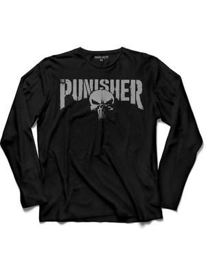 Kendim Seçtim The Punısher Cezalandırıcı 4  Uzun Kollu Tişört Baskılı Çocuk T-Shirt