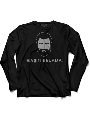 Kendim Seçtim Ahmet Kaya Başım Belada 2  Uzun Kollu Tişört Baskılı Çocuk T-Shirt