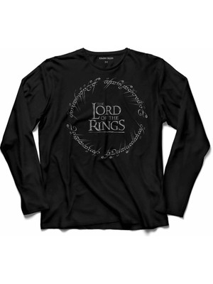 Kendim Seçtim Lotr Lord Of The Rings Yüzüklerin Efendisi Logo  Uzun Kollu Tişört Baskılı Çocuk T-Shirt