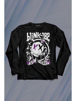 Kendim Seçtim Blink 182 Punk 20 Years Yirminci Yıl Rock Musicmüzik Uzun Kollu Tişört Baskılı Çocuk T-Shirt