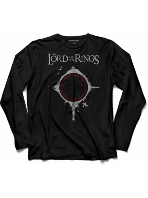 Kendim Seçtim Lotr Lord Of The Rings Yüzüklerin Efendisi Logo  Uzun Kollu Tişört Baskılı Çocuk T-Shirt