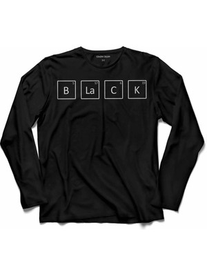 Kendim Seçtim Breaking Bad Black Periyodik Tablo  Uzun Kollu Tişört Baskılı Çocuk T-Shirt