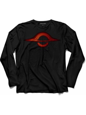 Kendim Seçtim Kara Delik Karadelik Uzay Zaman Black Hole Nasa  Uzun Kollu Tişört Baskılı Çocuk T-Shirt