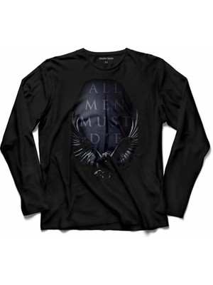 Kendim Seçtim Game Of Thrones All Men Must Dıe  Uzun Kollu Tişört Baskılı Çocuk T-Shirt