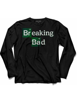 Kendim Seçtim Breaking Bad Heısenberg Periyodik Tablo  Uzun Kollu Tişört Baskılı Çocuk T-Shirt