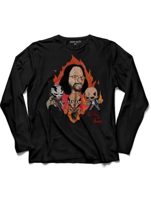 Kendim Seçtim Don Dıablo Obo Suıcıde Squad Hexagon  Uzun Kollu Tişört Baskılı Çocuk T-Shirt