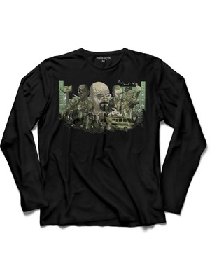 Kendim Seçtim Breaking Bad Periyodik Tablo Heısenberg  Uzun Kollu Tişört Baskılı Çocuk T-Shirt