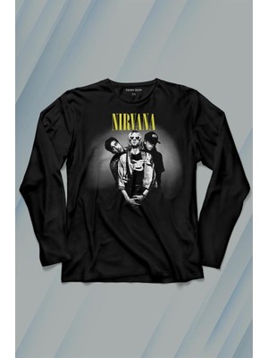 Kendim Seçtim Nirvana Grunge Punk Rock 90S 90LAR Kurt Cobain Müzik Uzun Kollu Tişört Baskılı Çocuk T-Shirt