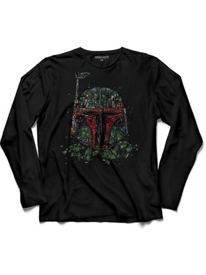 Kendim Seçtim Star Wars Super Vader Bros Yıldız Savaşları  Uzun Kollu Tişört Baskılı Çocuk T-Shirt