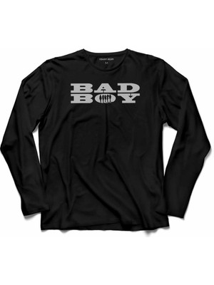 Kendim Seçtim Bad Boy Badboy Playboy Kötü Haylaz Çocuk  Uzun Kollu Tişört Baskılı Çocuk T-Shirt