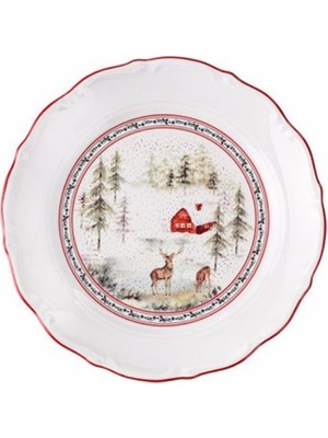 Porland Caribou Düz Tabak 19CM