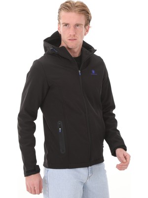 Lumberjack LJ101169258 Lumberjack M-CT651 Hugo Softshell 2pr Erkek Ceket Siyah