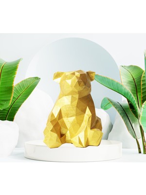 Minazey Yummy Gold Ayı Dekoratif Biblo Aksesuar