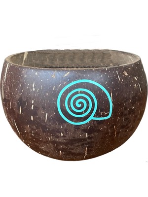 Ebru Sayer Art & Design El Boyaması Hindistan Cevizi Kase-Cococup