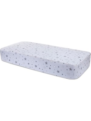 Baby Meva Mavi Yıldızlı Fitted Bebek Çarşaf 70x180