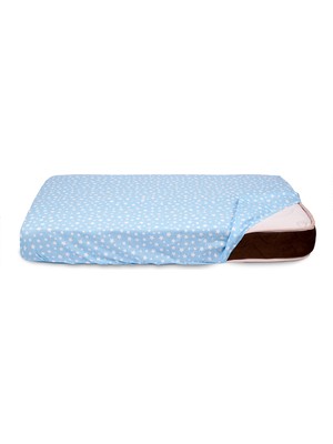 Baby Meva Mavi Fitted Bebek Çarşaf 65x95