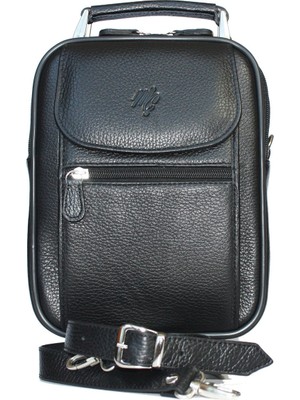 MÇ Deri MÇ Dana Derisinden Üretilmiş Orta Boy Erkek El ve Omuz Askılı Çanta 24x18x11CM Sezonsuz