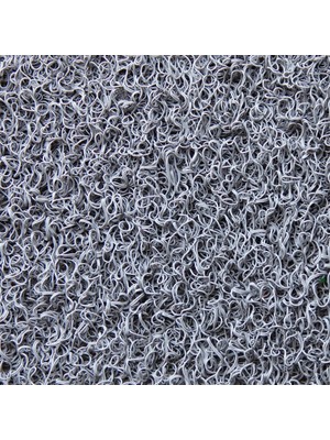ABK PLASTİK Abk Kıvırcık Gri Paspas 120  cm Kaymaz Yolluk Kaydırmaz Halı