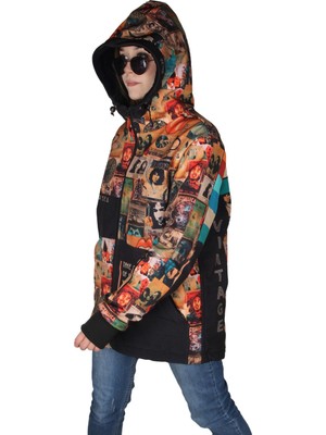 Snowsea Vintage SS7809 Bayan Kar Montu, 1. Kalite Su ve Rüzgar Geçirmez Mont