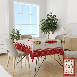 Pusula Home Yılbaşı Çan Desen Masa Örtüsü