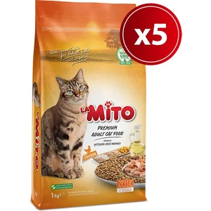 Adult Cat Tavuklu Yetişkin Kedi Maması 1 kg X 5 Adet