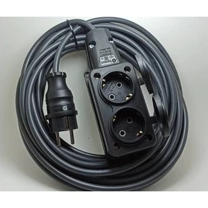 2'li Kauçuklu Priz 3x2.5 mm Uzatma 10 Mt