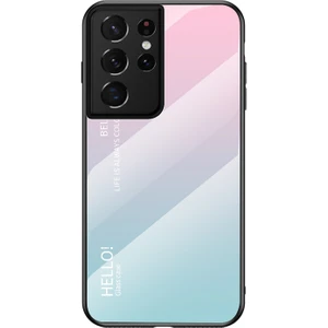 Samsung Galaxy S21 Ultra 5g Koruyucu Telefon Kılıfı - Pembe/mavi (Yurt Dışından)