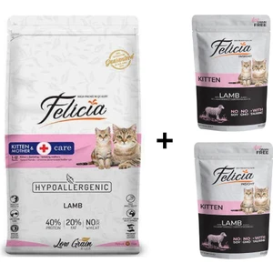 Kitten Kuzulu Yavru Kedi Maması 2 kg + 2 Adet Yaş Mama