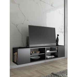 Wood'n Love Echo 150 cm Duvara Asma Tv Ünitesi - Siyah