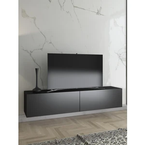 Wood'n Love Toprak 150 cm Duvara Monte Tv Ünitesi - Siyah / Siyah