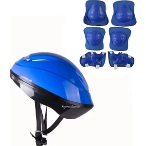 Top Rock Store Çocuk Kask Dizlik Dirseklik Seti 7 Parça