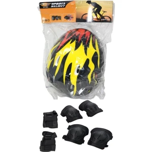Top Rock Store Renkli Hafif Scooter Bisiklet Kaykay Paten Çocuk Kaskı Koruma Seti 6 Parça-Mor