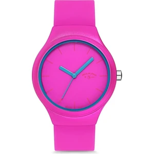 Aqua Di Polo 1987 Kadın Fuşya Silikon Kordonlu Analog Kol Saati A9651