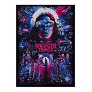 Stranger Things Dizi Film Afişi Modern Ahşap Tablo 22CM x 30CM