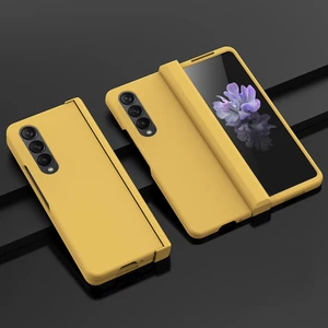 Samsung Galaxy Z Fold 4 Menteşe Cilt Hissi Her Şey Dahil Cep Telefonu Kılıfları (Yurt Dışından)