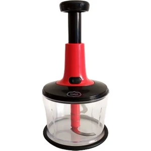Doğrayıcı Rondo 3 Bıçaklı Yakut Manuel El Rondosu Kırmızı Basmalı Blender