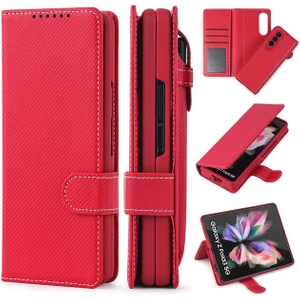 Samsung Galaxy Z Fold 4 Kart Kalem Yuvası Ayrılabilir Cep Telefonu Kılıfları (Yurt Dışından)