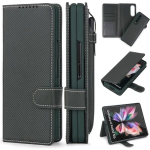 Samsung Galaxy Z Fold 4 Kart Kalem Yuvası Ayrılabilir Cep Telefonu Kılıfları (Yurt Dışından)