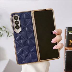 Samsung Galaxy Z Fold 4 Elmas Kafes Kaplama Cep Telefonu Kılıfları (Yurt Dışından)