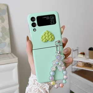 Samsung Galaxy Z Flip 3 Diy Ayı Bilezik Cep Telefonu Kılıfları (Yurt Dışından)
