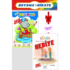 Çocuklar Için Kalın Boyama Kitabı+Hikaye