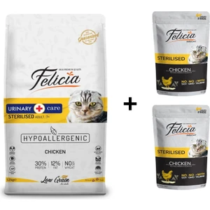 Tavuklu Kısırlaştırılmış Yetişkin Kedi Maması 2 kg + 2 Adet Yaş Mama