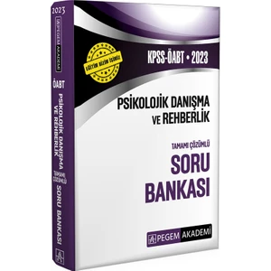 Pegem Akademi Yayıncılık 2023 KPSS ÖABT Psikolojik Danışma ve Rehberlik Soru Bankası