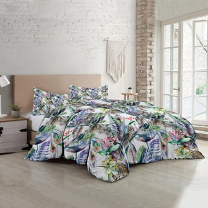 Exotic Floral  Luxury Çift Kişilik Pamuk Saten Nevresim Takımı