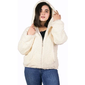 Oversize Astarlı Peluş Mont Yüksek Kalite