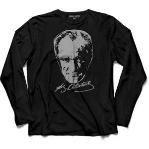 Kendim Seçtim Mustafa Kemal Atatürk Imzası Imza 10 Kasım 2  Uzun Kollu Tişört Baskılı Çocuk T-Shirt