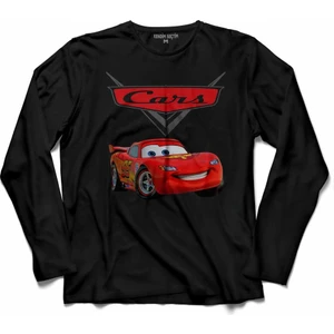 Kendim Seçtim Cars Şimşek Mcqeen Arabalar Logo  Uzun Kollu Tişört Baskılı Çocuk T-Shirt