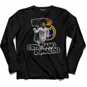 Kendim Seçtim Cristiano Ronaldo Cr7 Juventus Forma Altın Top  Uzun Kollu Tişört Baskılı Çocuk T-Shirt