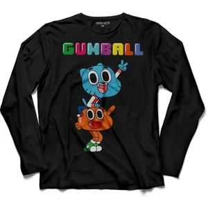 Kendim Seçtim The Amazing World Of Gumball  Uzun Kollu Tişört Baskılı Çocuk T-Shirt